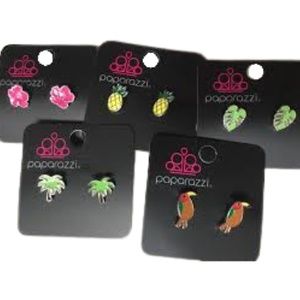 🖤 Summer Tropical Beach Vacation Themed Fashion Post Earrings NEW